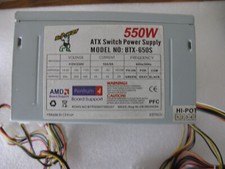 ATX Switch Power Supply / PC-Netzteil; 550W (aus MEDION-Rechner)