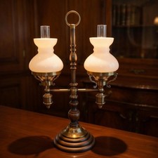 Vintage Doppel-Öllampe