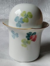 Meissen Porzellan Dose Klee mit Deckel mit Goldrand Zuckerdose