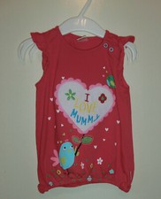 Rotes Shirt Kurzarm mit bunter