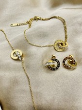 Vergoldetes Schmuckset Aus