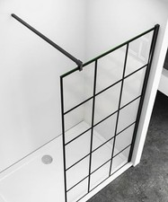 Duschwand Halterung mit Stabilisierungsstange