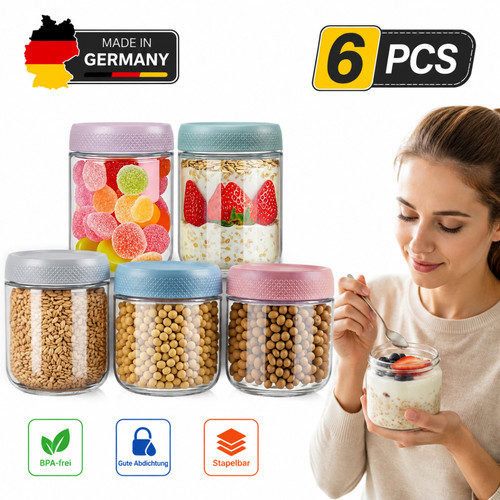 Glasbehälter overnight oats - overnight,