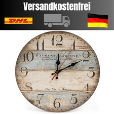 Holz Wanduhr | Landhausstil | 12 Zoll
