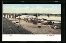 St. Louis, MO, Levee, Ansichtskarte 