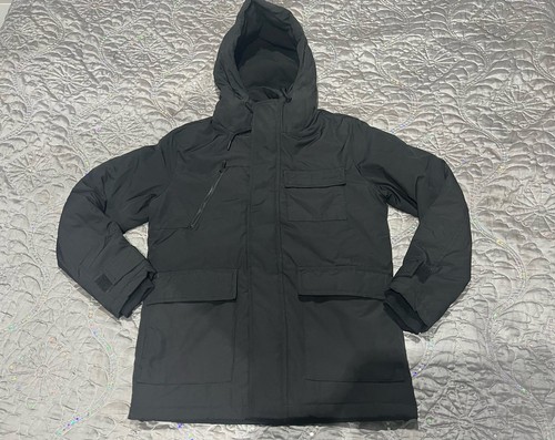 Schwarze winterjacke mit - schwarze,