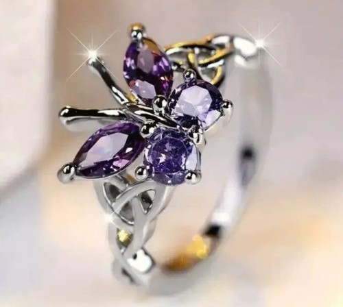 Silberner ring schmetterling - silberner,