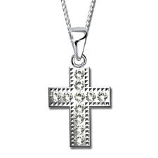 Halskette mit Anhänger Kreuz