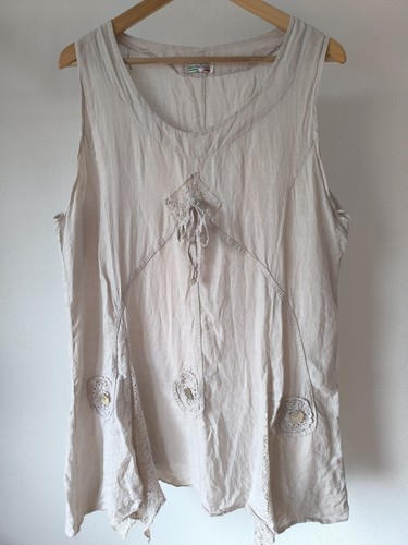 Made italy leinenkleid boho - made,