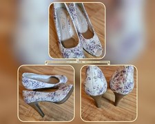 Marco Tozzi Pumps High Heels Stiletto Peep Toes, Damen, Gr. EU 39 Mehrfarbig Neu