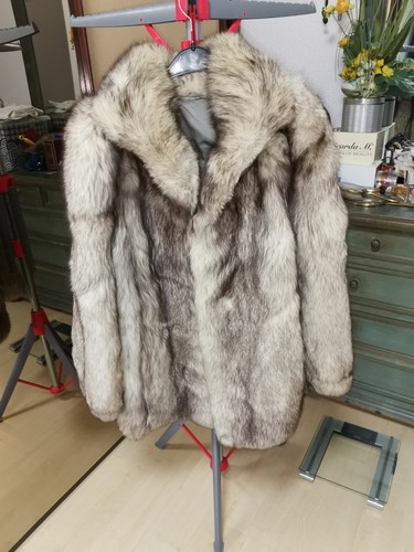 Pelz silberfuchsjacke - pelz,
