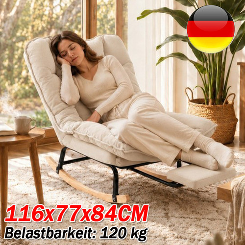 Schaukelstuhl mit hocker - schaukelstuhl,