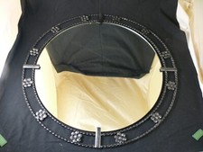 großer Spiegel  Wandspiegel  70er Jahre Vintage  mit Blüten 58cm