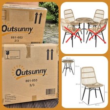 Bistro-Set 2x Stuhl + 1x Tisch