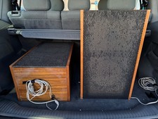 Paar Lautsprecher "Lesa ECA 120" - Zwei-Wege Bassreflex Lautsprecher Vintage