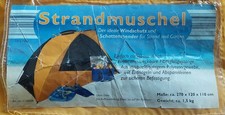 Strandmuschel, Windschutz und Schattenspender