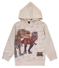 Dino World Dinosaurier T-Rex Duo Pullover Sweatshirt Kapuze oatmeal