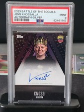 Topps Battle of The Socials Knossi Autogramm /75 PSA 9 Pop 1