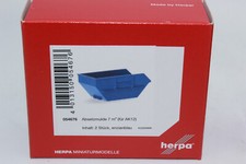 Herpa 054676 Absetzmulde Mulde Container klein 2 Stück blau 1:87 H0 NEU OVP