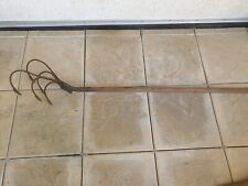 Große alte Hacke Garten Werkzeug Egge Antik Gartenhacke Eisen Zinken Echt Holz 