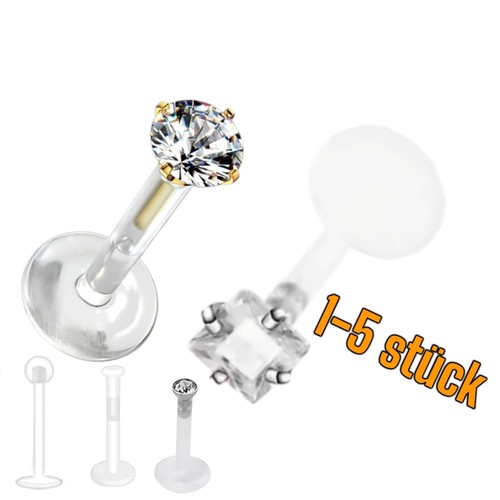 Lippenpiercing labret bioflex - lippenpiercing,