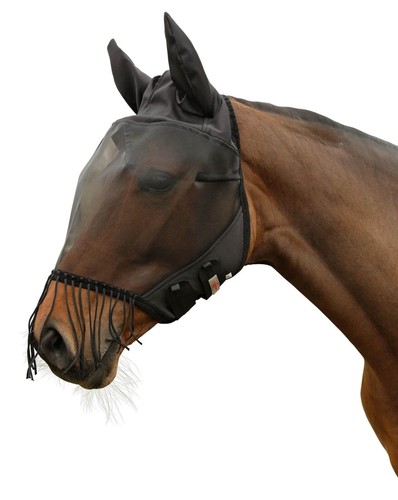 Fliegenmaske mit ohrenschutz - fliegenmaske,