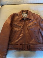 AERO Leather jackett   HORSEHIDE  42 , like new / thick + warm  (from Spain)