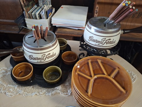 Fondue set mit - fondue-set, drehteller
