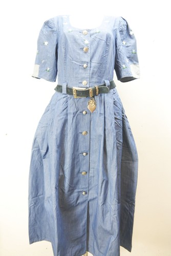 Kurzarm landhauskleid mit - kurzarm,