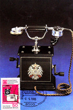 Maximumkarte Fernsprechapparat OB 05, 1905 mit SST München am 2.5.83