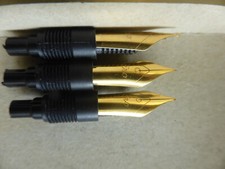 3x vintage ERO Rodenhäuser Füller Feder M fountain pen Reform Senator unbenutzt