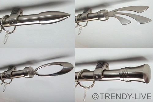 Edelstahl look gardinenstange - edelstahl,