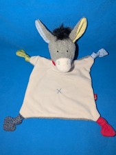 SIGIKID Esel Debby Dumb weiß grau 39143 Schmusetuch Kuscheltuch