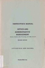 Office and Administrative Management: Instructor's Manual Littlefield, C.L. and 