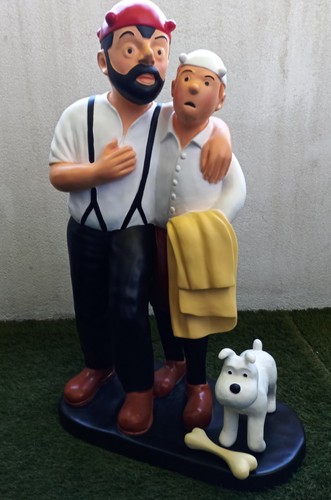 Tim und struppi - tim, statue