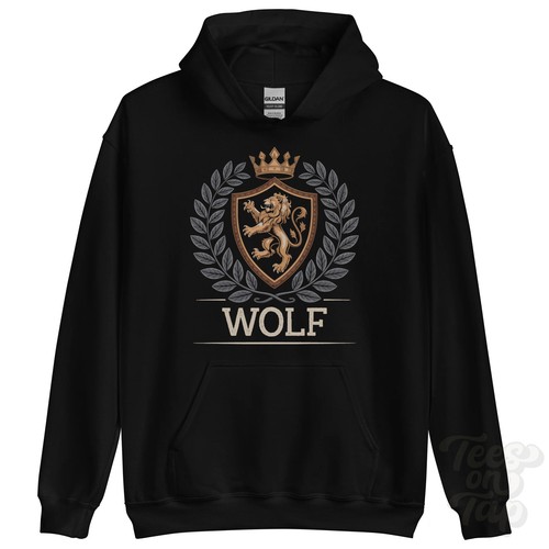 Wolf fantasy wappen hoodie - wolf,