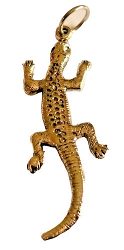 Großer anhänger gekko - anhänger,