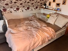 ikea bett hemnes gebraucht (weiß, 209x162x83)