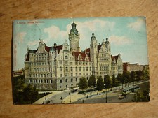 alte Postkarte aus Leipzig, Werbung RS: KEROS-LICHT. Hugo Schneider. Paunsdorf.
