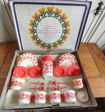 Set mit Herz - Puppengeschirr