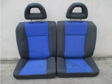 STOFF Rücksitzbank VW Lupo 6X Rückbank Ausstattung schwarz/blau