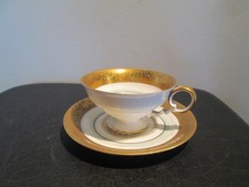 alte Sammeltasse Weimar   Tasse + Untertasse 2 teilig  Goldrand
