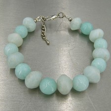 Edles Larimar-Armband Damen Armkettchen 19cm hellblau Geschenk BAILYSBEADS®