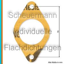 Ansaugstutzen/ Ansaugkrümmer Dichtung für Yamaha SR500, TT500, XT500