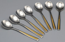 WMF 'AROSA Ponteresina' Cromargan-Gold 7x ESPRESSOLÖFFEL ca. 12 cm TOP