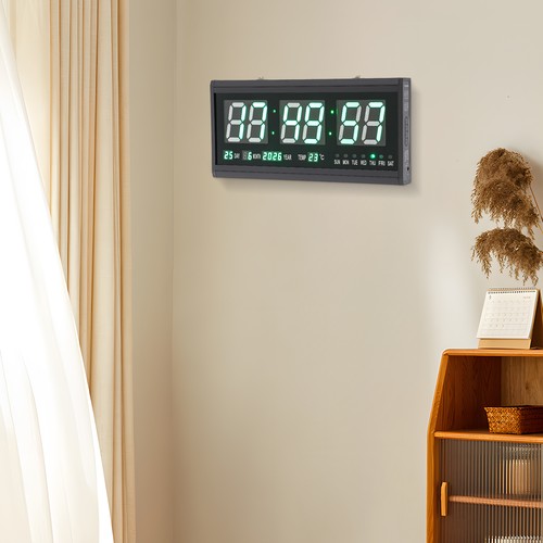 Moderne digitale wand uhr mit - digitale, wand-uhr