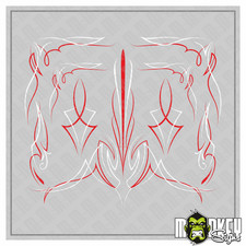 Pinstripe B Aufkleber Set