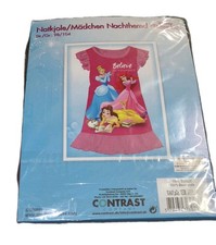 Nachthemd Gr. 98/104 Disney Princess pink m. Disney-Prinzessinnen &...