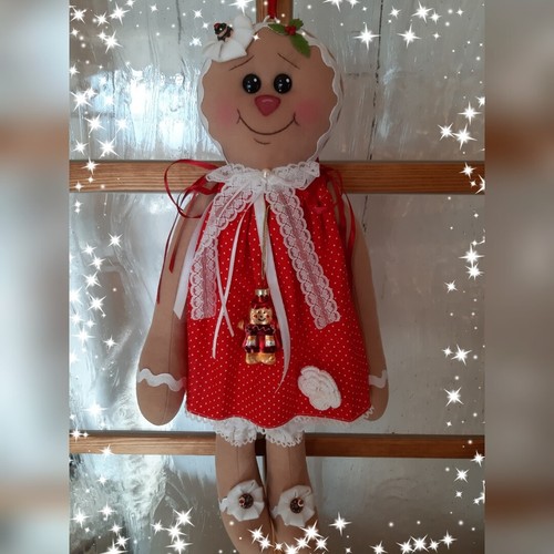Puppe lebkuchenmädchen xxl - puppe,