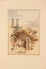 Dieter Portugall Farbradierung